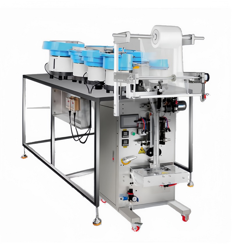 Machine d'emballage automatique de boutons - Comptage, ensachage et scellage dans un seul système