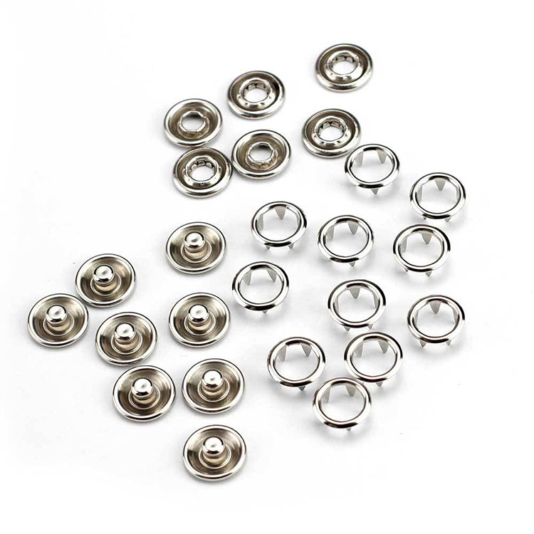Bouton-pression à griffes en acier inoxydable – Fermeture ferme, antirouille et doux pour la peau pour toutes les utilisations de vêtements.