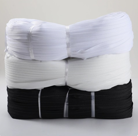 Chaîne à fermeture éclair continue par rouleau – coupée à n'importe quelle longueur pour la production de vêtements et de sacs