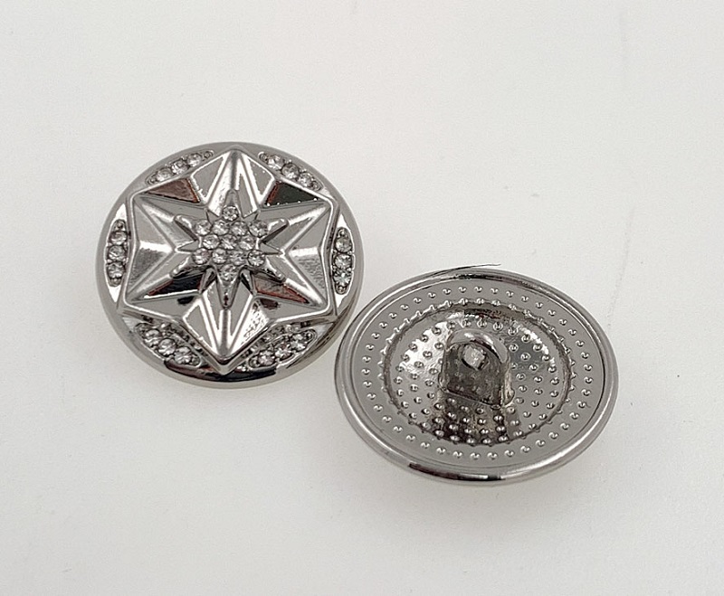 Boutons à tige décoratifs – Design étoile en strass de qualité supérieure pour vêtements de mode
