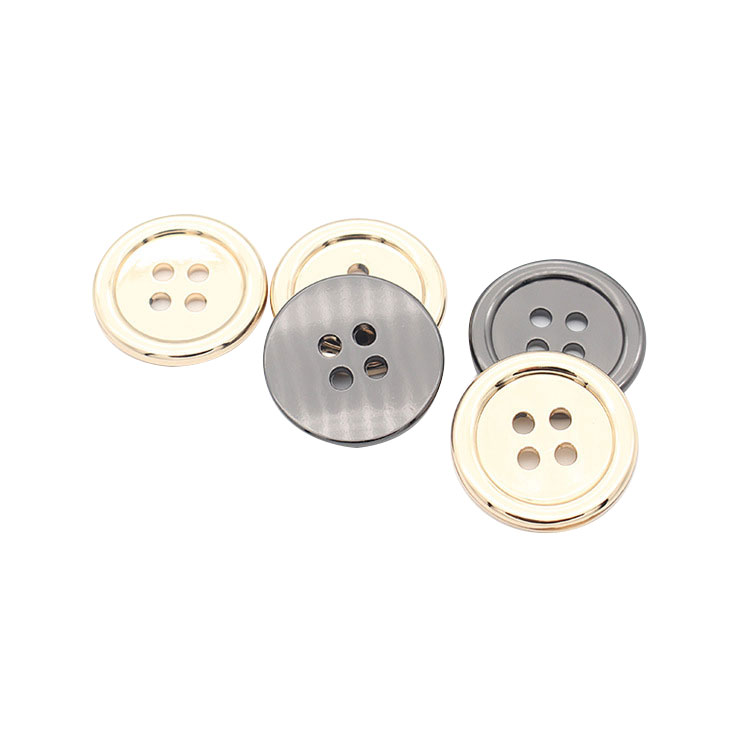 Boutons en alliage à quatre trous – Boutons à coudre en alliage de zinc de qualité supérieure pour vêtements de mode haut de gamme
